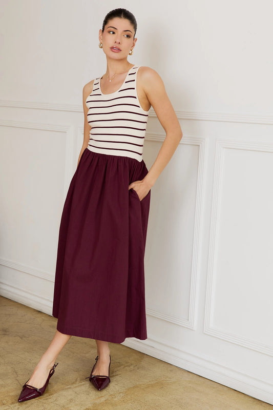 Knit Woven Dress