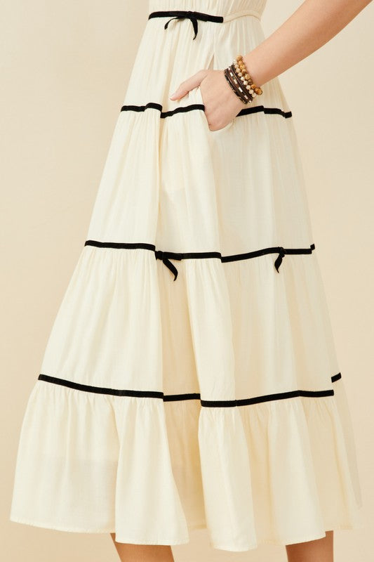 Vestido color cream