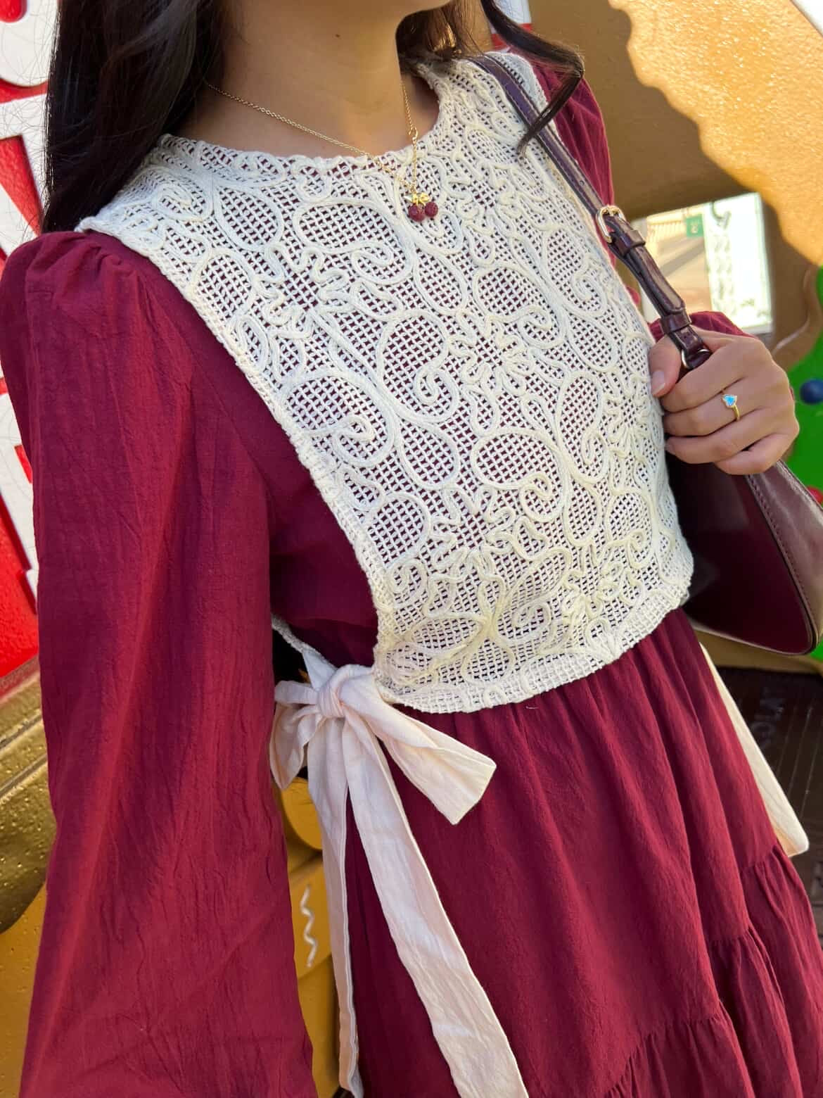 Romantic Crochet Maxi Dress