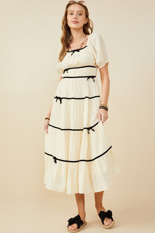 Vestido color cream